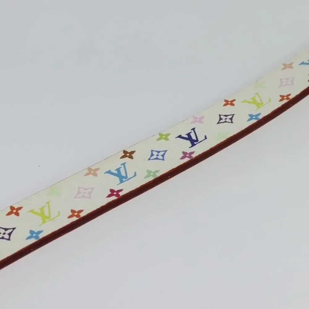 Louis Vuitton Monogram Multicolor Ceinture Carre Belt White